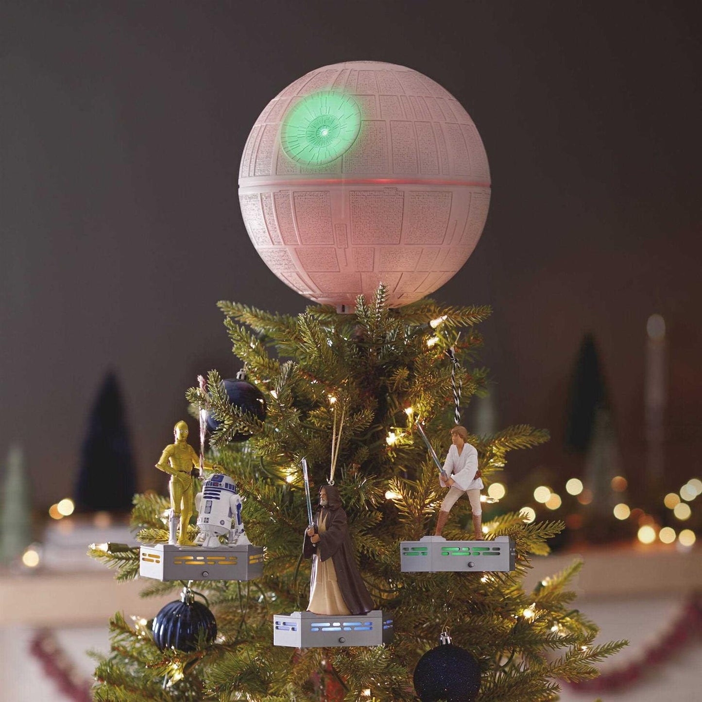 Star Wars A New Hope Collection Death Star Musical Tree Topper with Light