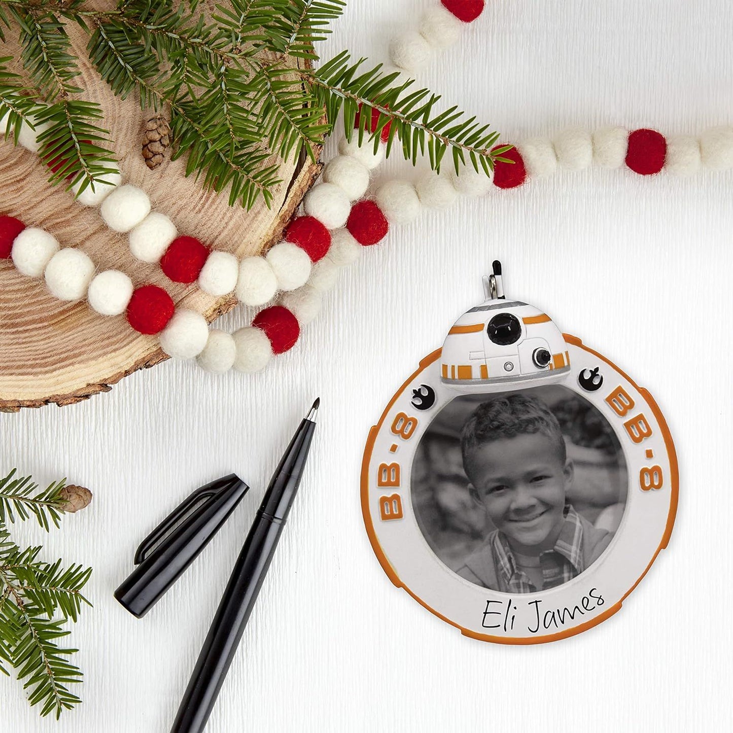 Star Wars BB-8 Picture Frame Personalized Hallmark Ornament