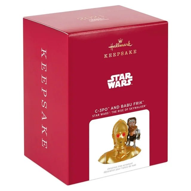 Star Wars Rise of Skywalker - C-3PO and Babu Frik, 2021 Keepsake Ornament