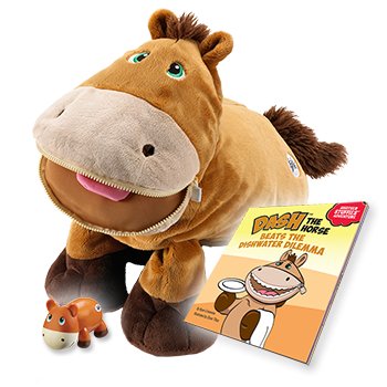 Stuffies Dash The Horse Zip Pockets Stuffed Toy