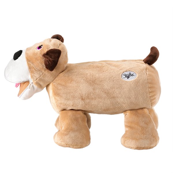 Stuffies Digger the Dog Zip Pockets Stuffed Toy