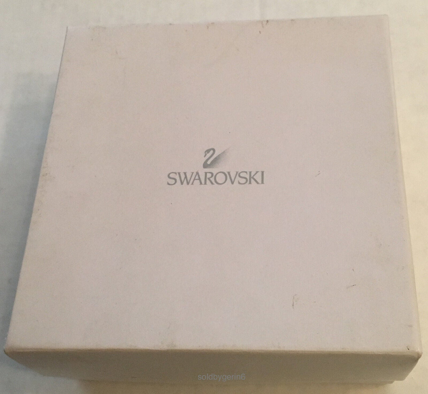 Swarovski Keepsake/Jewelry Box With Blue and Clear Crystals, Felt Lined