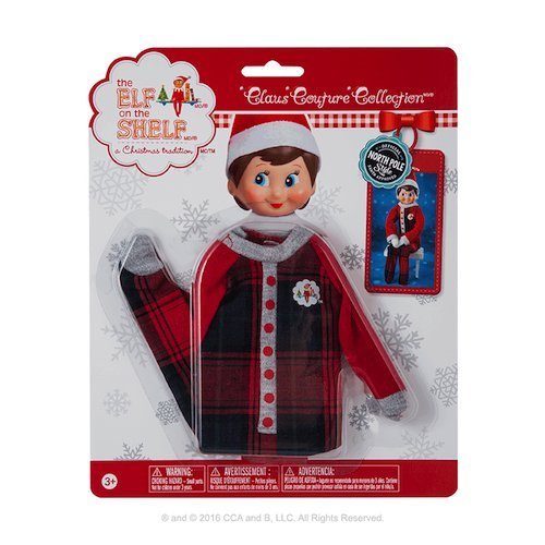 The Elf on the Shelf Couture FA-La-La Footies Pajamas Set