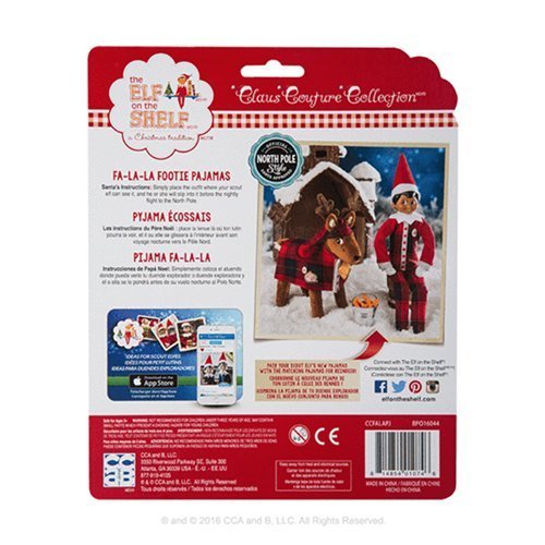 The Elf on the Shelf Couture FA-La-La Footies Pajamas Set