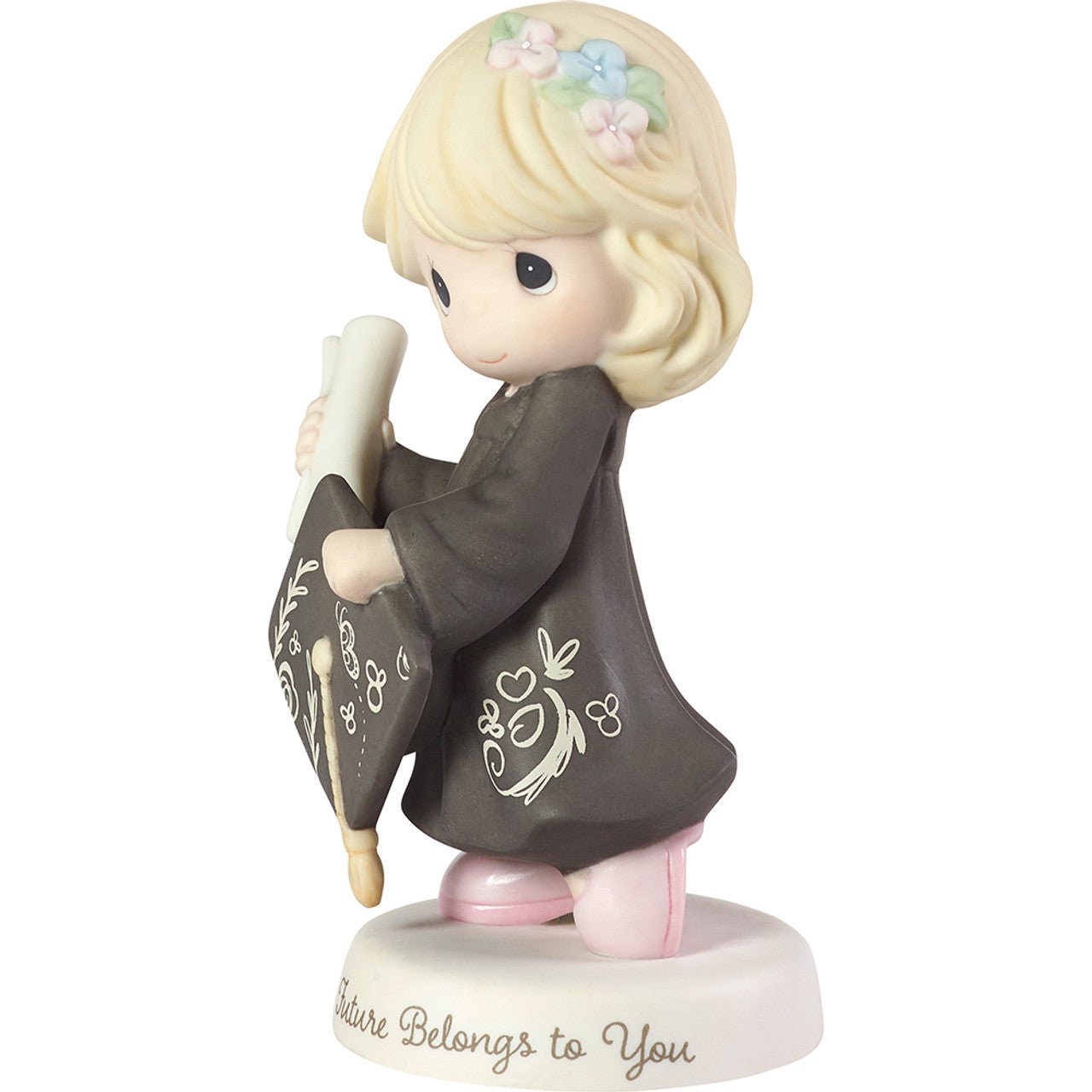 The Future Belongs to You, Bisque Porcelain Figurine, Girl