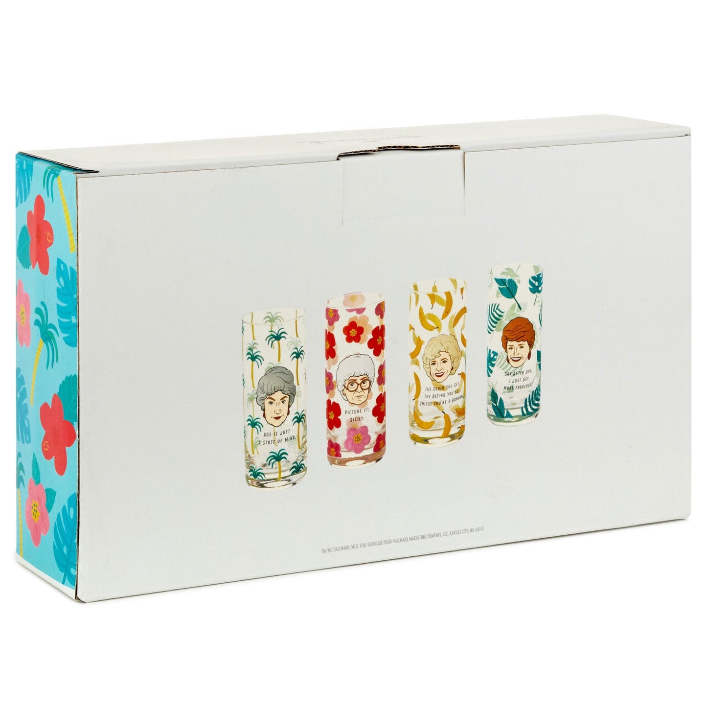 The Golden Girls Glasses, Set of 4