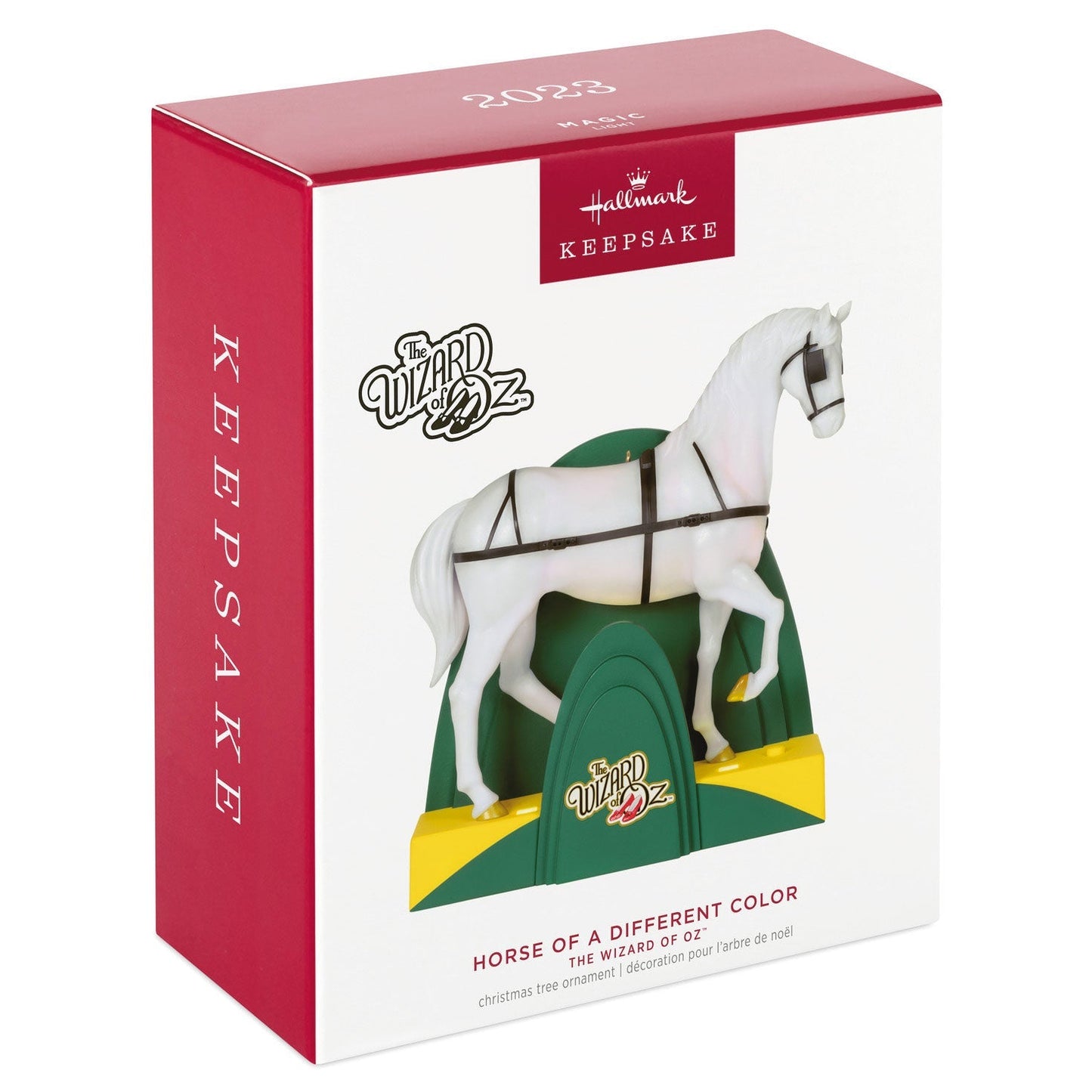 The Wizard of Oz Horse of a Different Color, 2023 Keepsake Ornament With Light