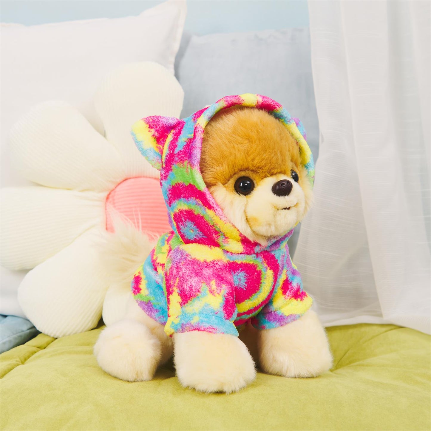 Tie - Dye Hoodie Boo Stuffed Animal Plush, 9"