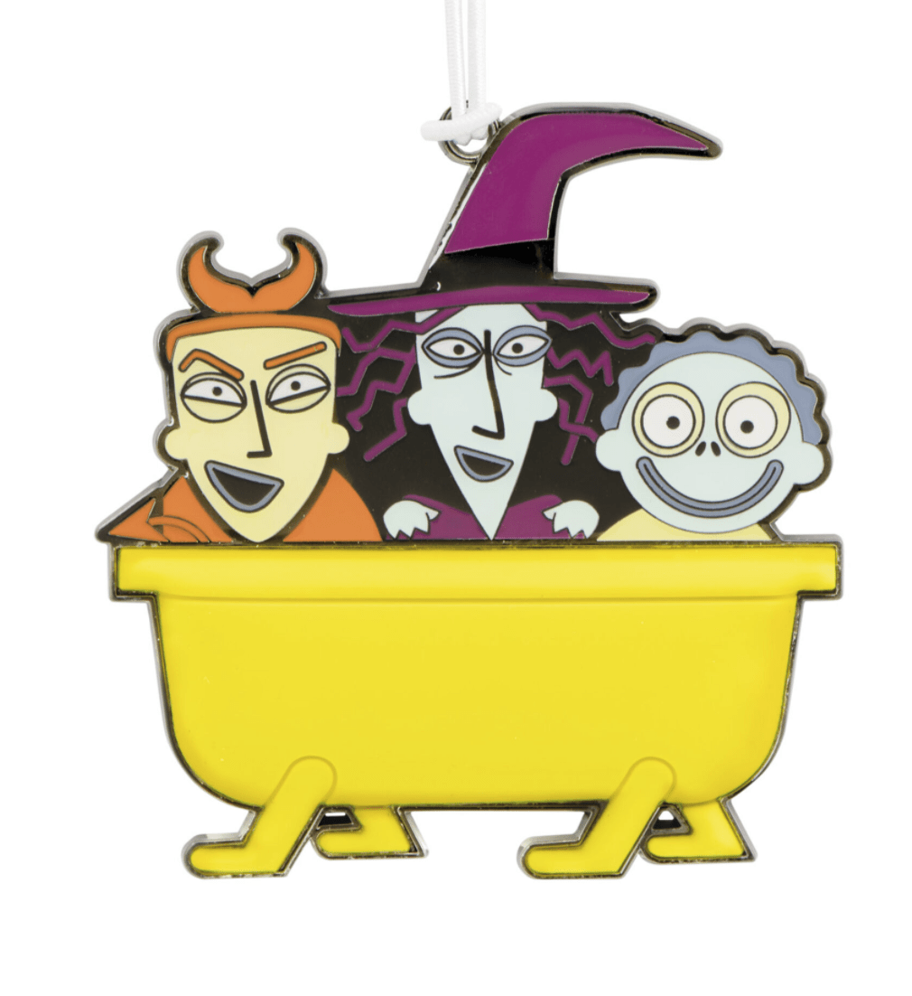 Tim Burton's Nightmare Before Christmas Lock Shock and Barrel Metal Ornament