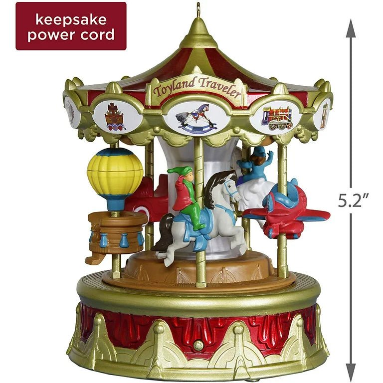 Toyland Traveler, Christmas Carnival #2, 2019 Keepsake Ornament with Sound & Motion