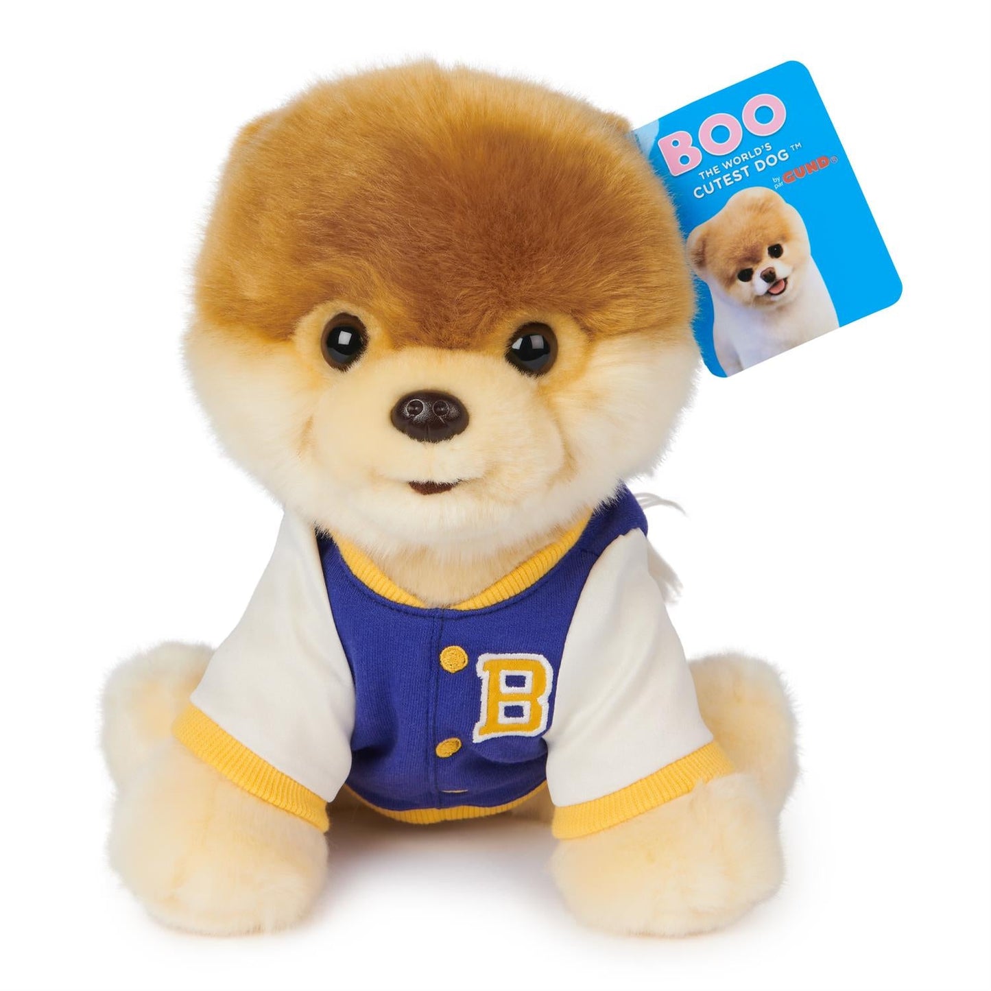 Varsity Jacket Boo Stuffed Animal Plush, 9"