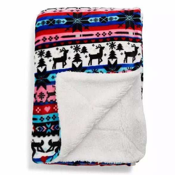 Vera Bradley Cozy Life Nordic Stripe Fleece Throw Blanket