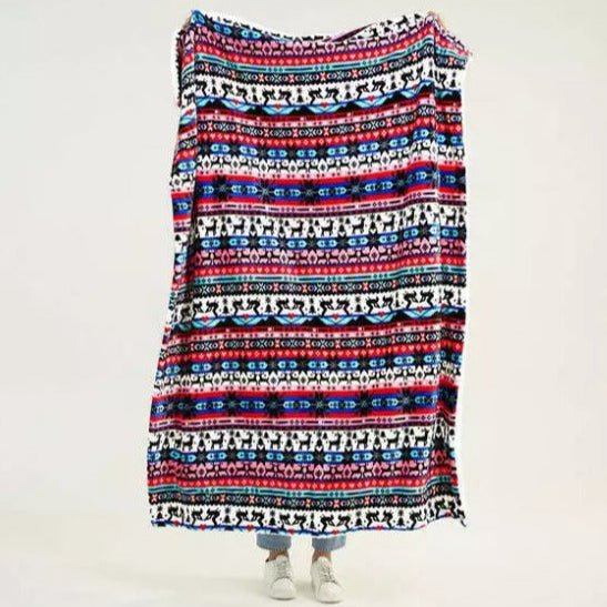 Vera Bradley Cozy Life Nordic Stripe Fleece Throw Blanket
