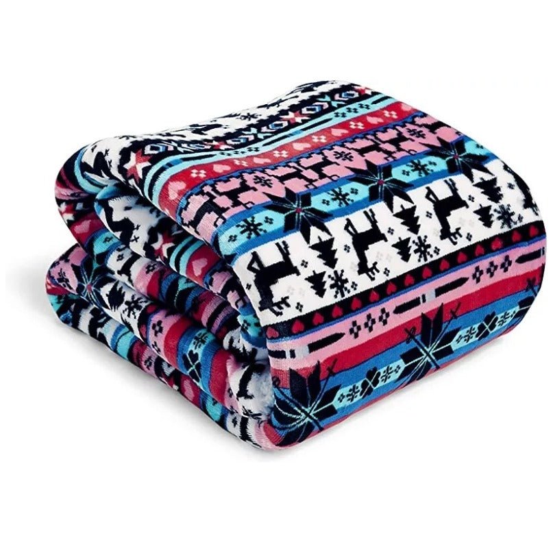 Vera Bradley Cozy Life Nordic Stripe Fleece Throw Blanket