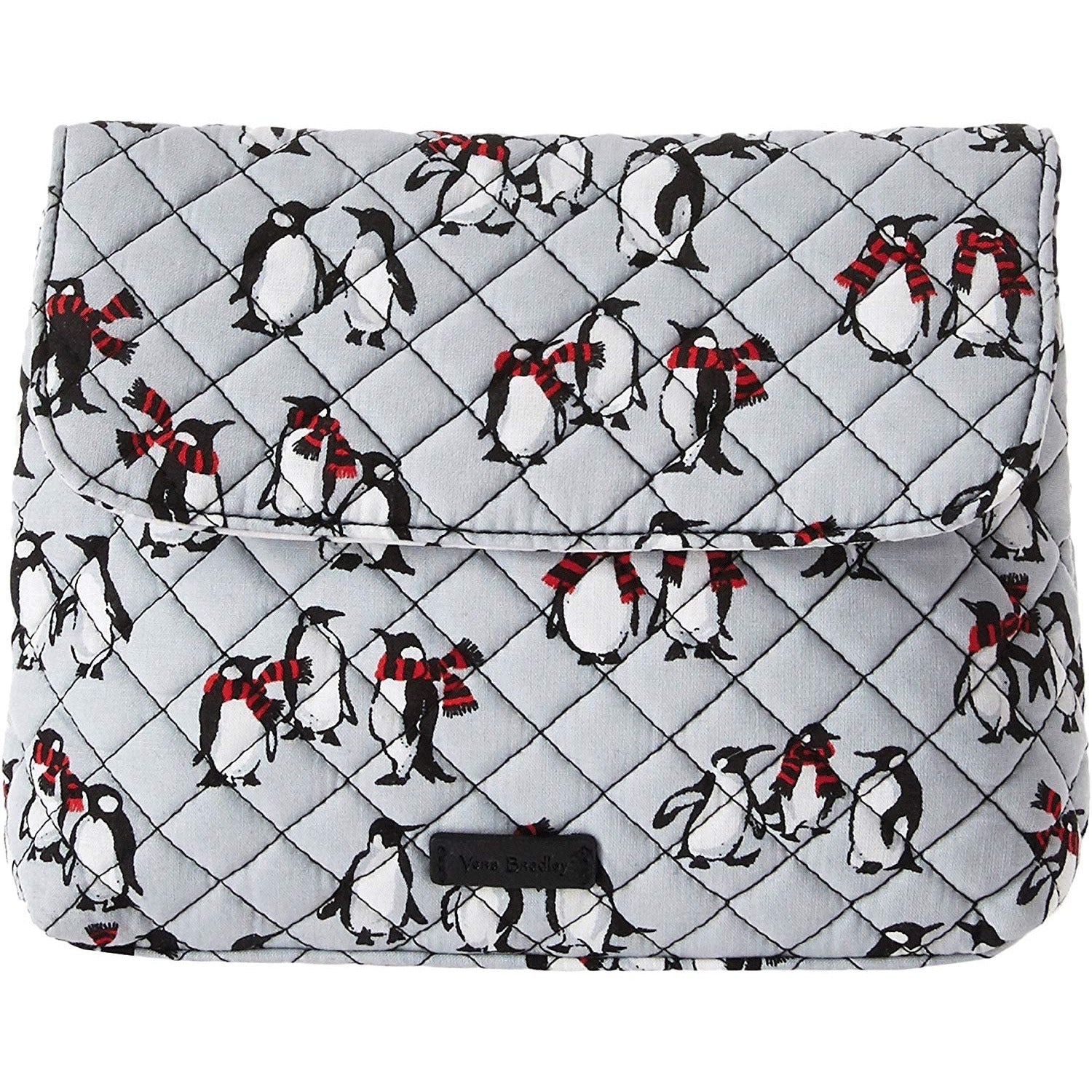 Vera Bradley Luggage Women's Brush & Cosmetic Case Playful Penguins Gray One Size