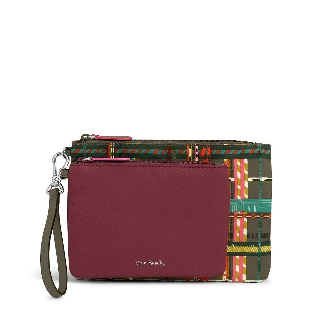Vera Bradley Midtown Pouch Duo in Preppy Poly Hawthorn Rose