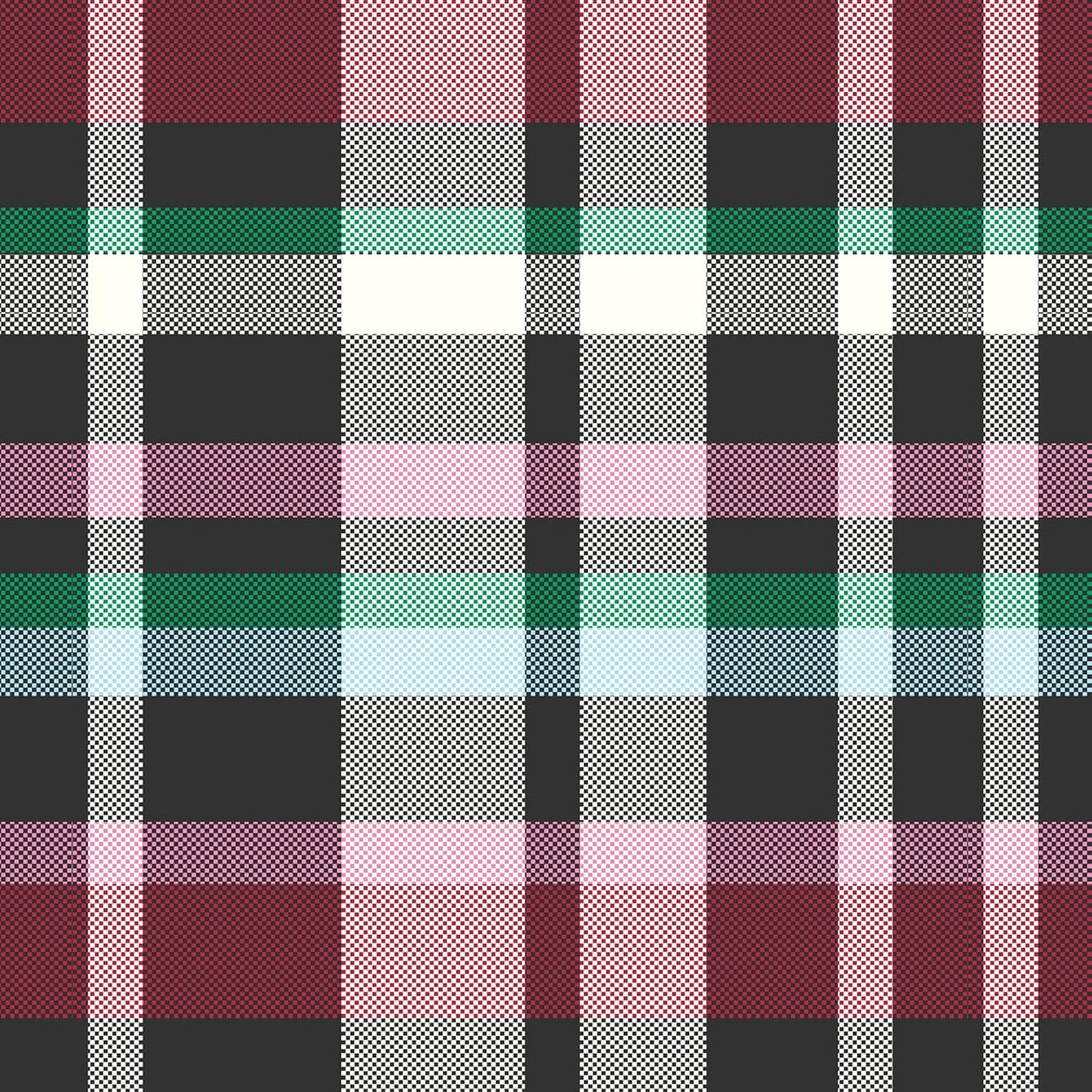 Vera Bradley Ribbons Plaid Fleece Plush Throw Blanket