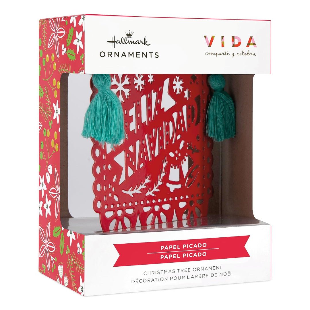 Vida Papel Picado Hallmark Ornament, Metal