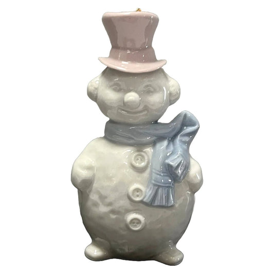 Vintage Lladró Snowman Ornament #5841