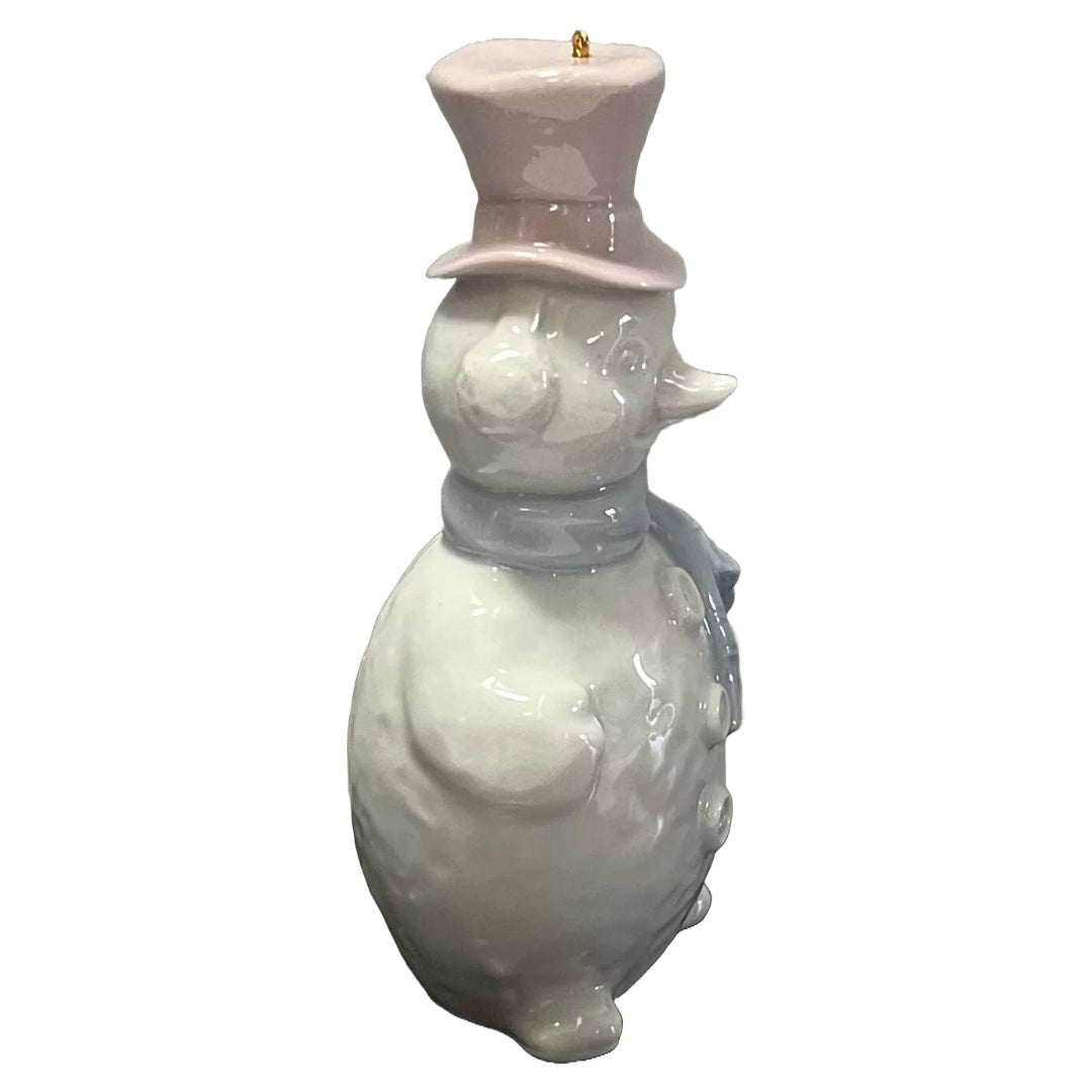 Vintage Lladró Snowman Ornament #5841