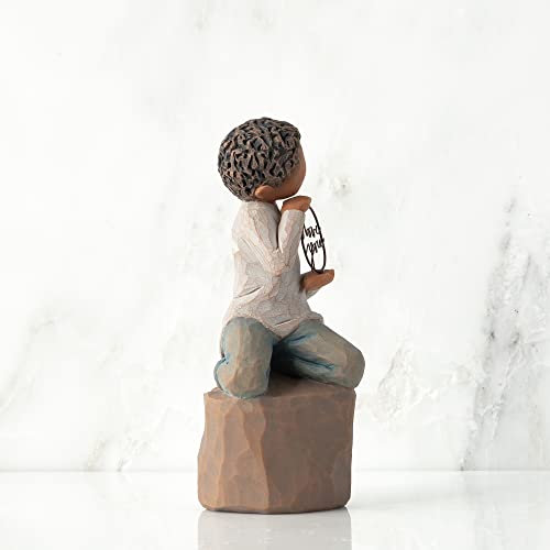 Willow Tree Love You Too (Darker Skin), Sculpted Hand-Painted Figure