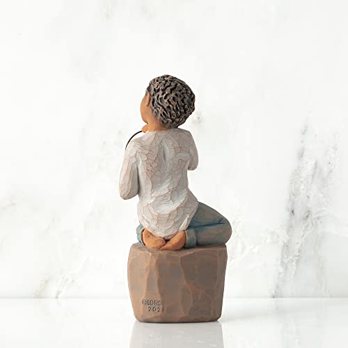 Willow Tree Love You Too (Darker Skin), Sculpted Hand-Painted Figure
