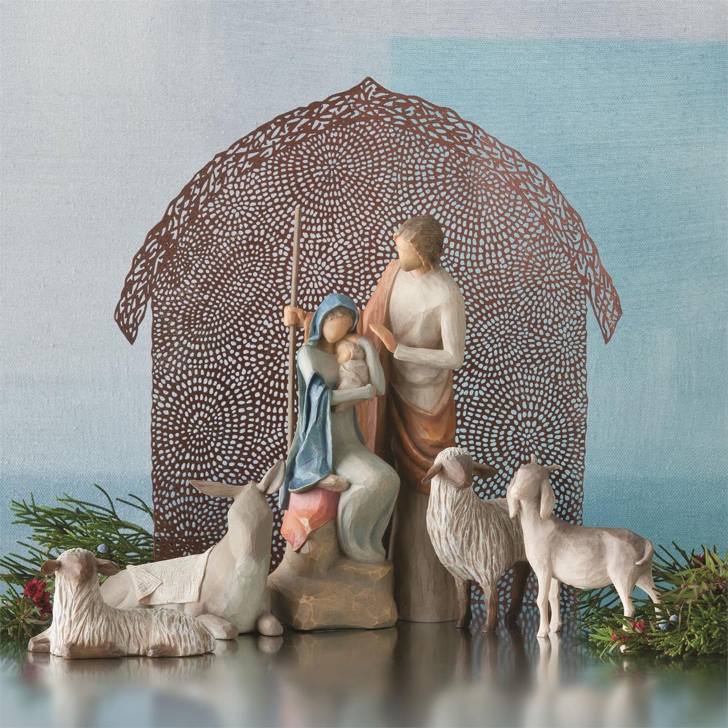 Willow Tree Sheltering Animals for The Holy Family Figurines