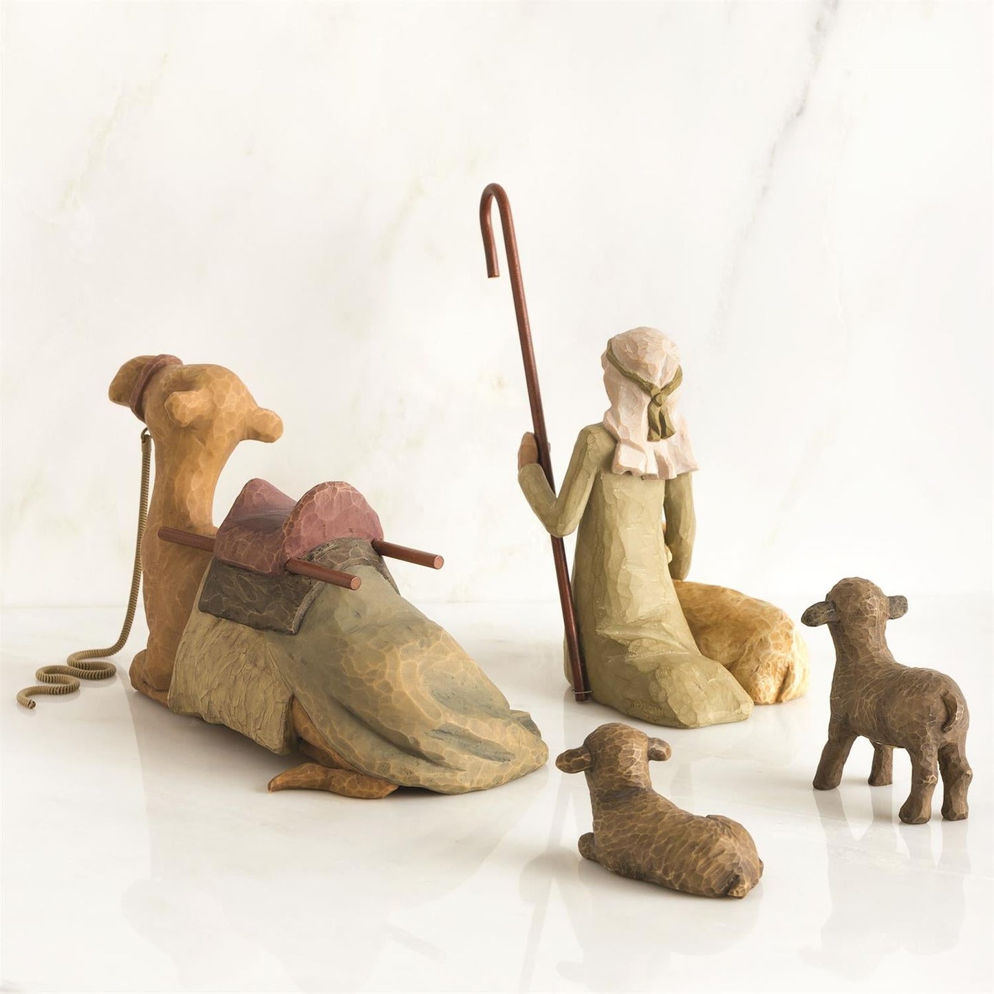 Willow Tree Shepherd and Stable Animals Figures