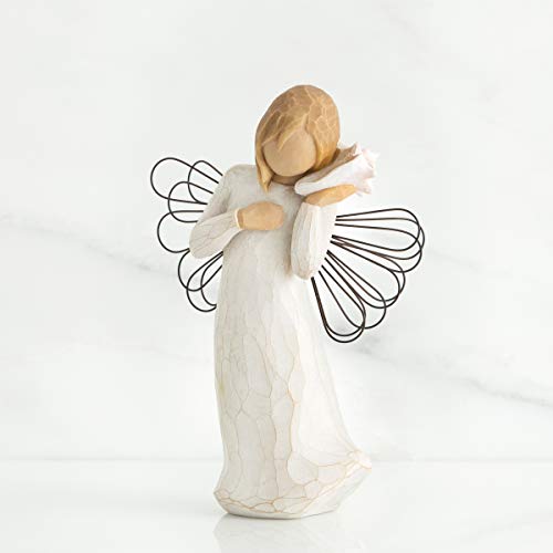 Willow Tree Thinking of You Angel, Sculpted Hand-Painted Figure