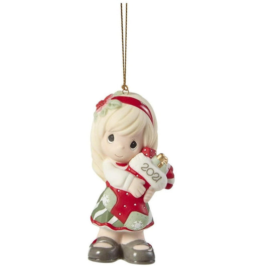 You Fill Me with Christmas Cheer Dated 2021 Girl Ornament