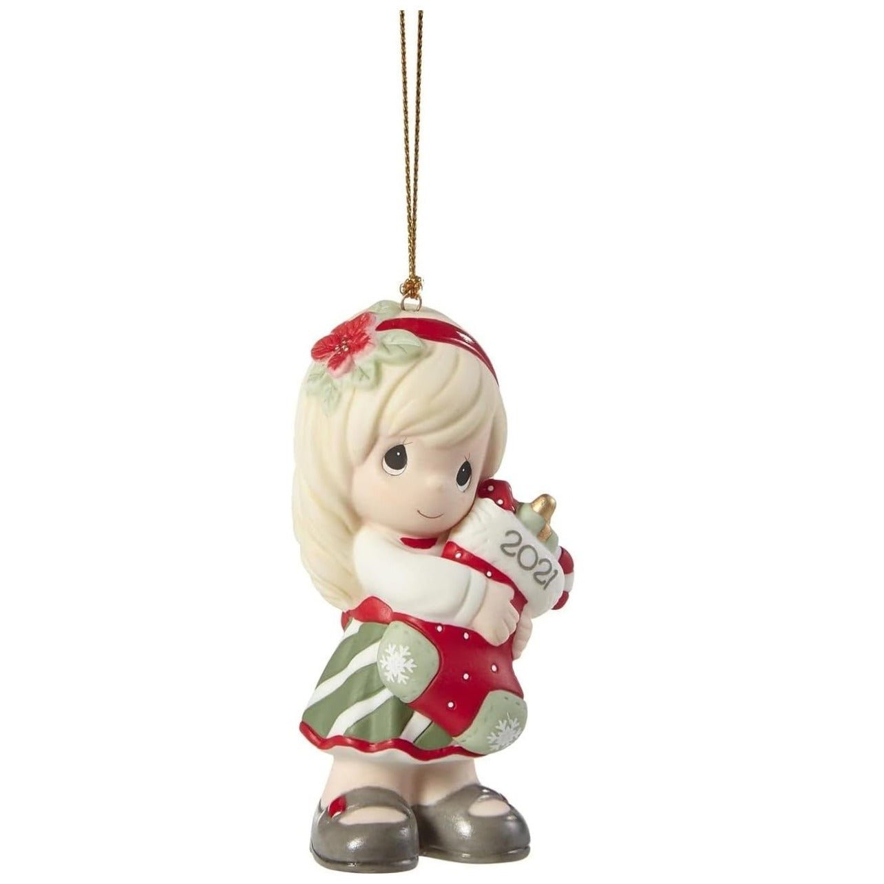 You Fill Me with Christmas Cheer Dated 2021 Girl Ornament