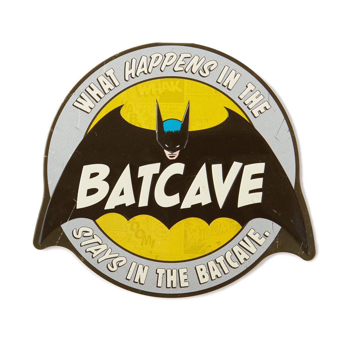 DC Comics Batcave Embossed Metal Sign
