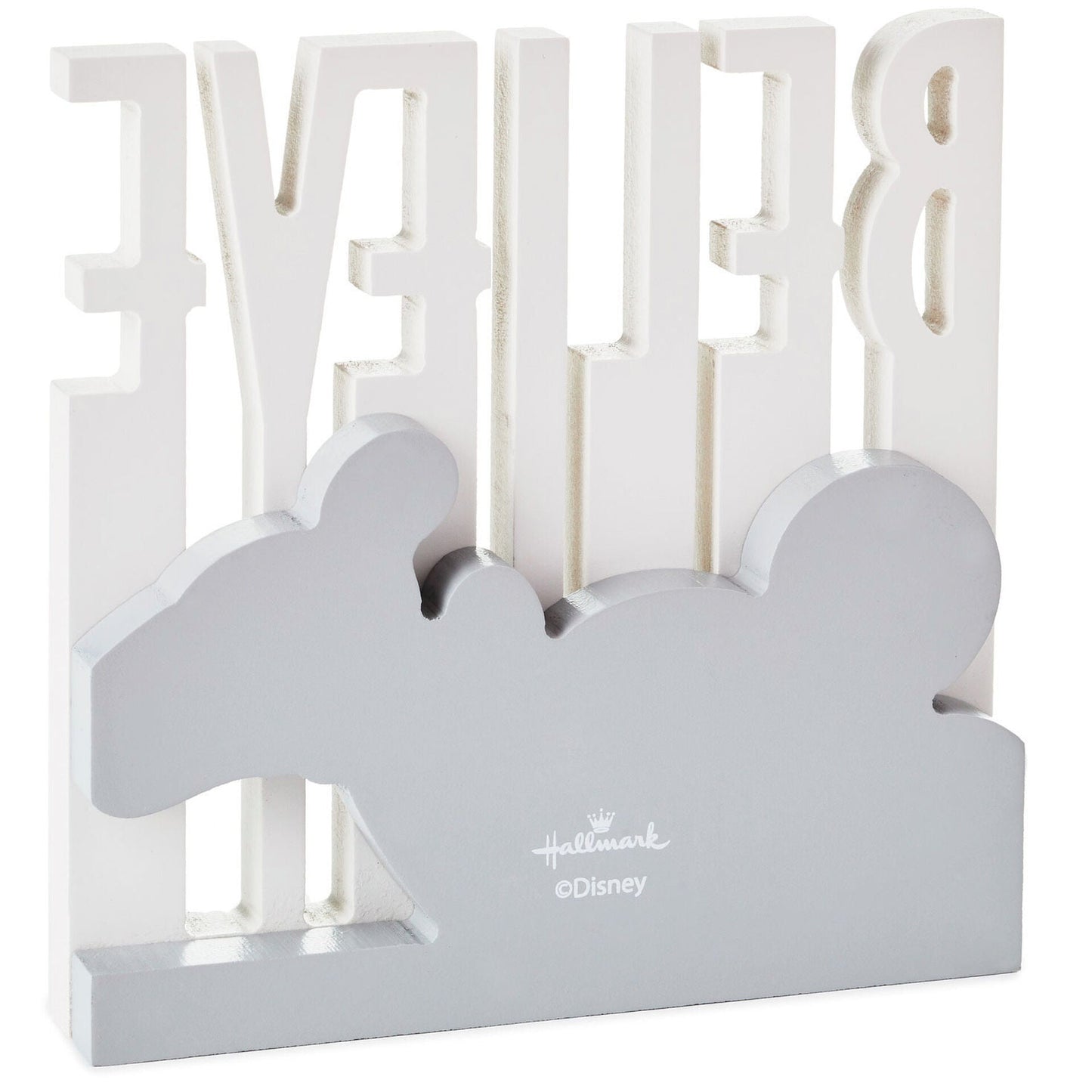 Disney Mickey Mouse Believe Wood Quote Sign, 6x6