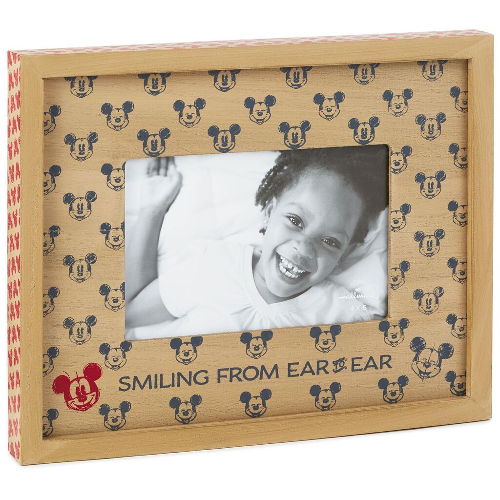Disney Mickey Mouse "Smiling from Ear to Ear" Picture Frame, 4x6
