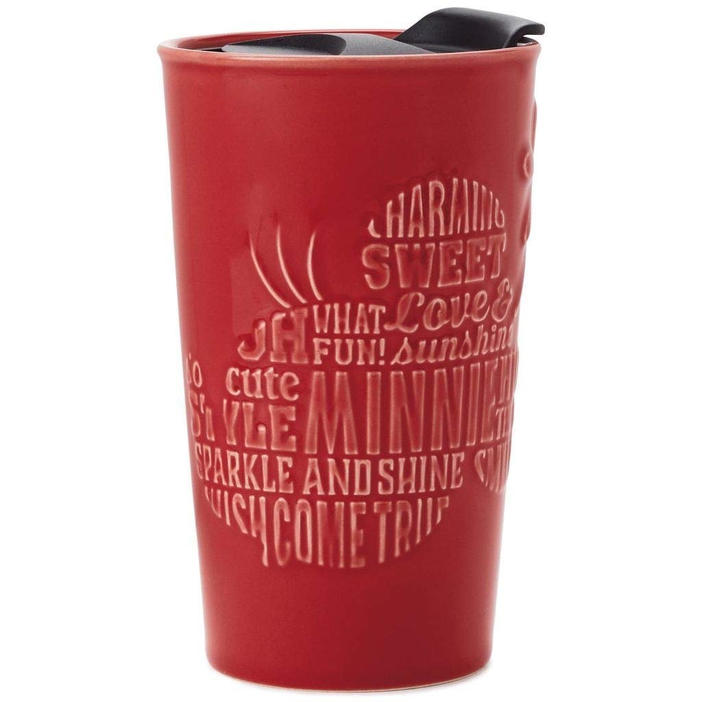 Disney Minnie Mouse Words Silhouette Travel Mug, 10oz