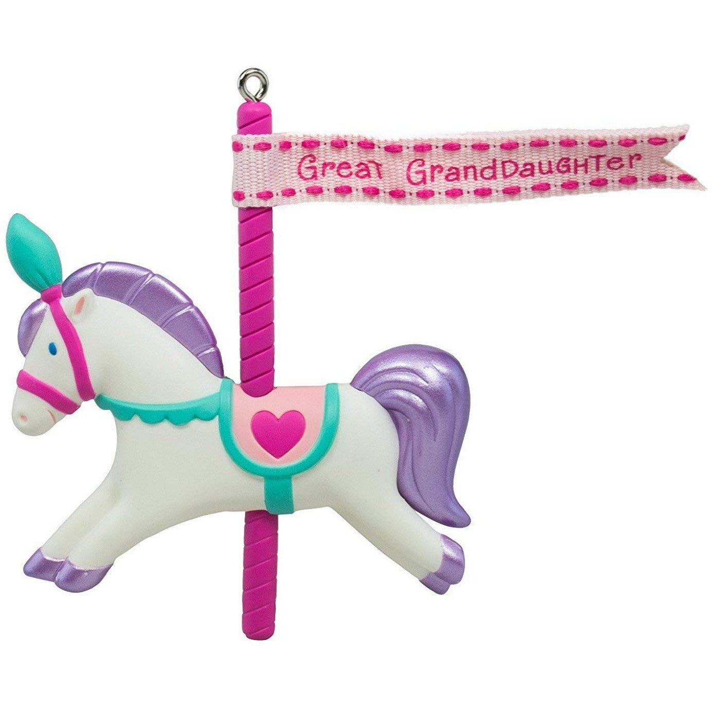 Hallmark 2016 Great Granddaughter Carousel Horse Ornament