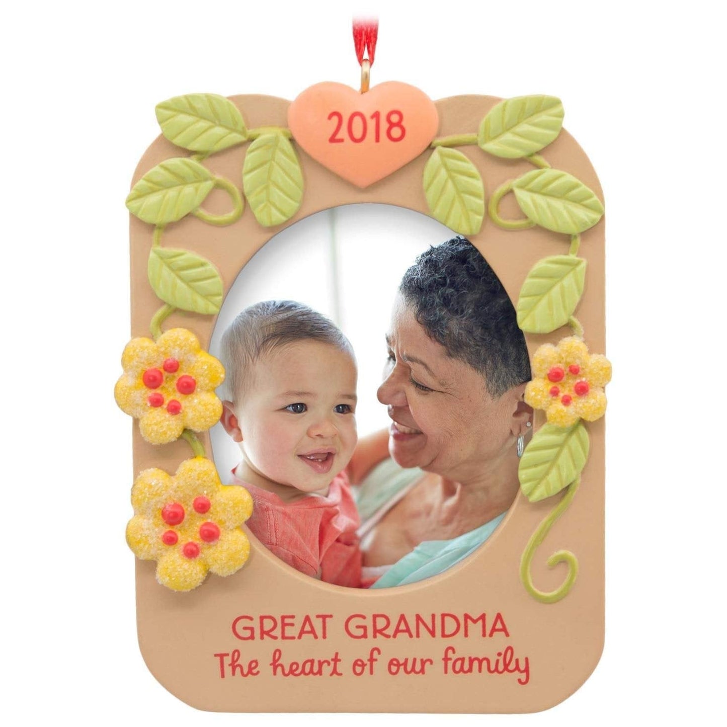 Hallmark Great Grandma 2018 Picture Frame Ornament Family