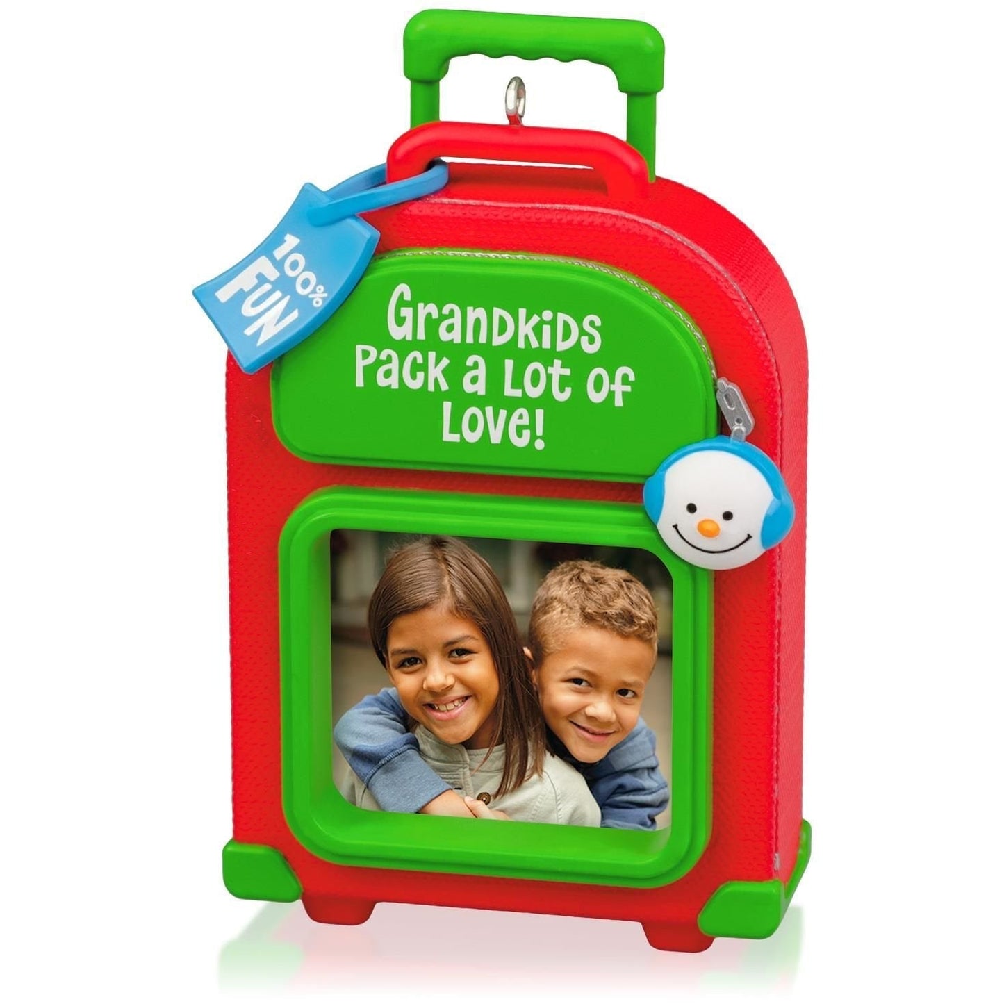 Hallmark QGO1289 Grandkids Luggage Photo Holder Ornament