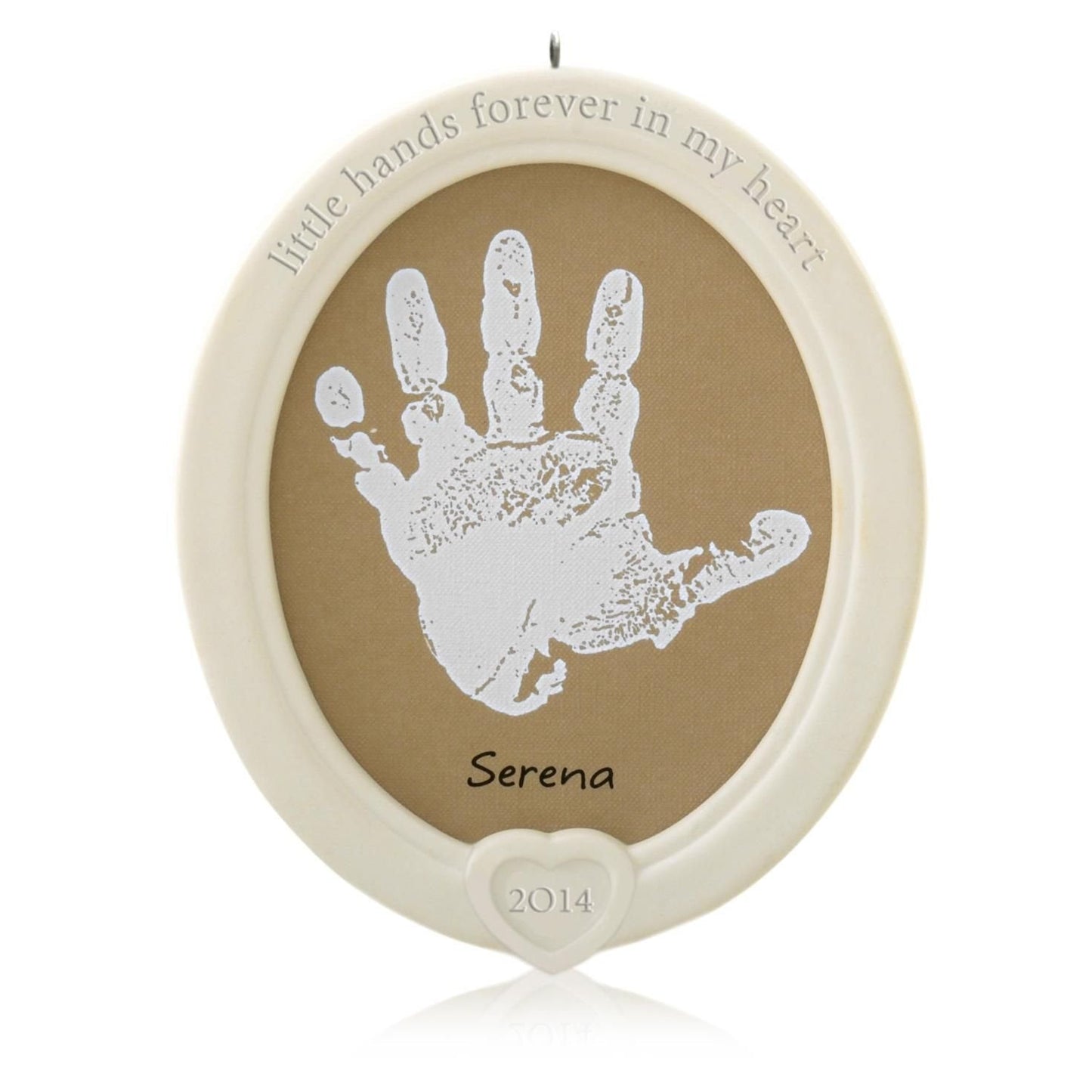Hallmark QHG1203 Little Hands Handprint - 2014 Keepsake Ornament