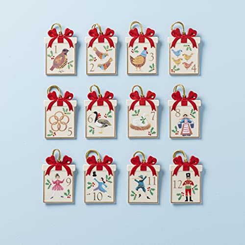 Lenox 12 Days Box Ornament Set, 0.99, Multi