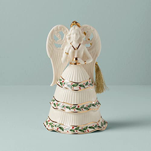 Lenox Angel Bell Holding Candle Ornament