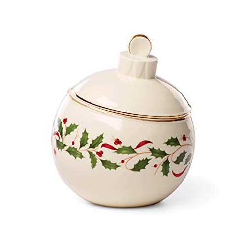 Lenox Holiday Ornament Figural Candy Jar