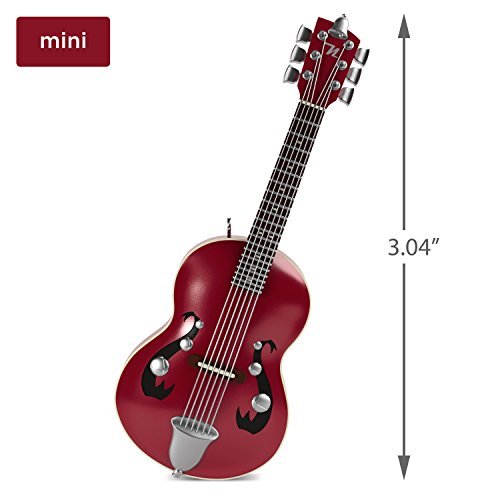 Little Strummer Guitar, 2018 Miniature Keepsake Ornament with Music, 3.04"