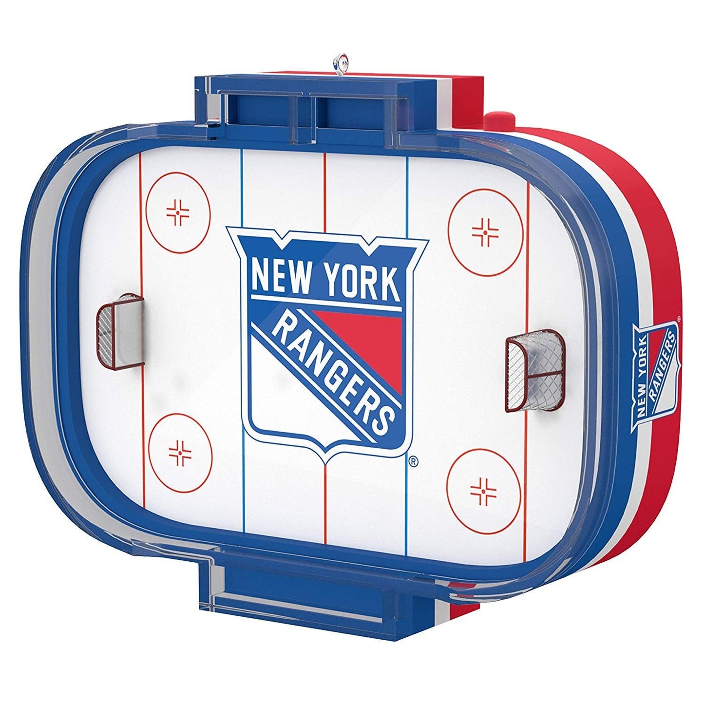 NHL New York Rangers Hockey Rink with Sound, 2019 Keepsake Ornament