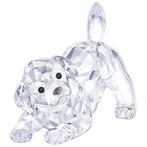 Swarovski Crystal Labrador Puppy Playing Figurine