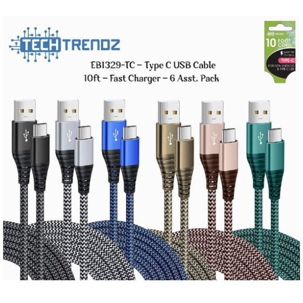 10ft Mesh Cable - USB - C