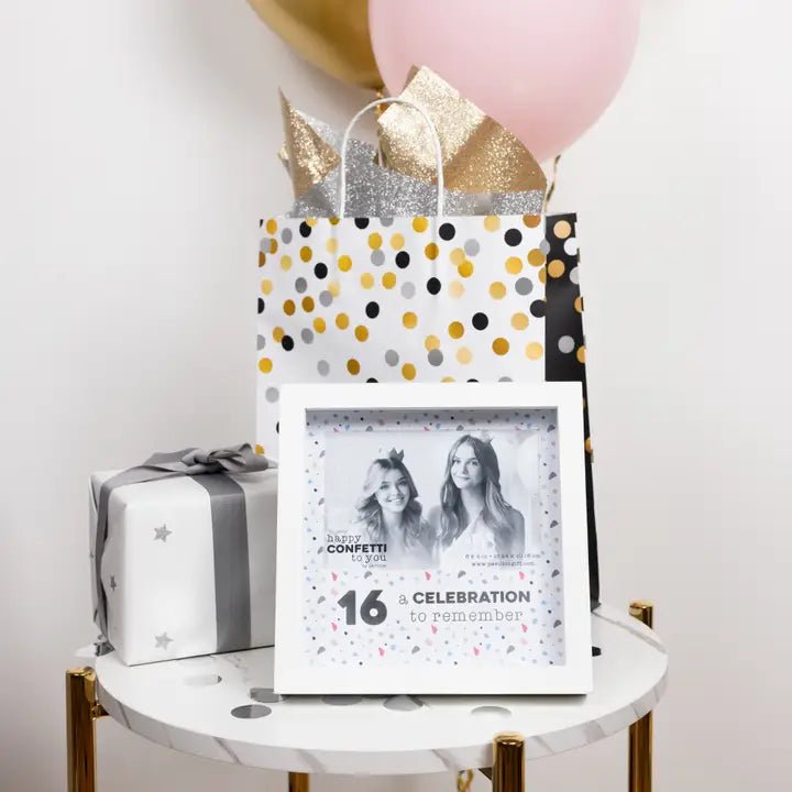 16 - Happy Confetti To You - Shadow Box Frame 4x6 Frame