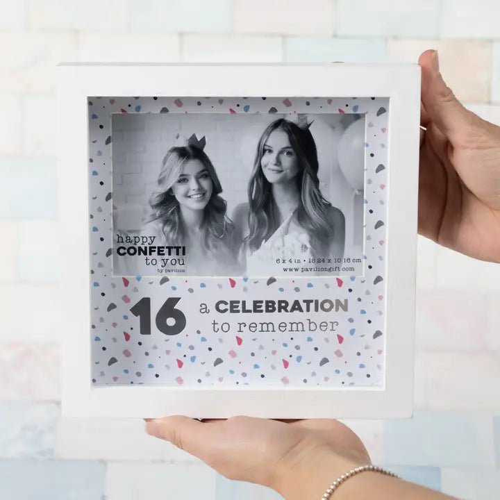 16 - Happy Confetti To You - Shadow Box Frame 4x6 Frame