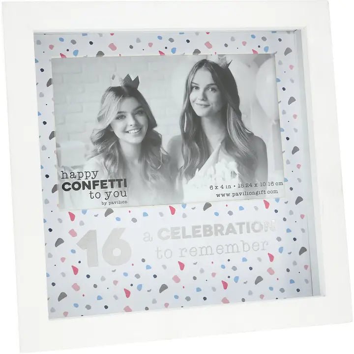 16 - Happy Confetti To You - Shadow Box Frame 4x6 Frame