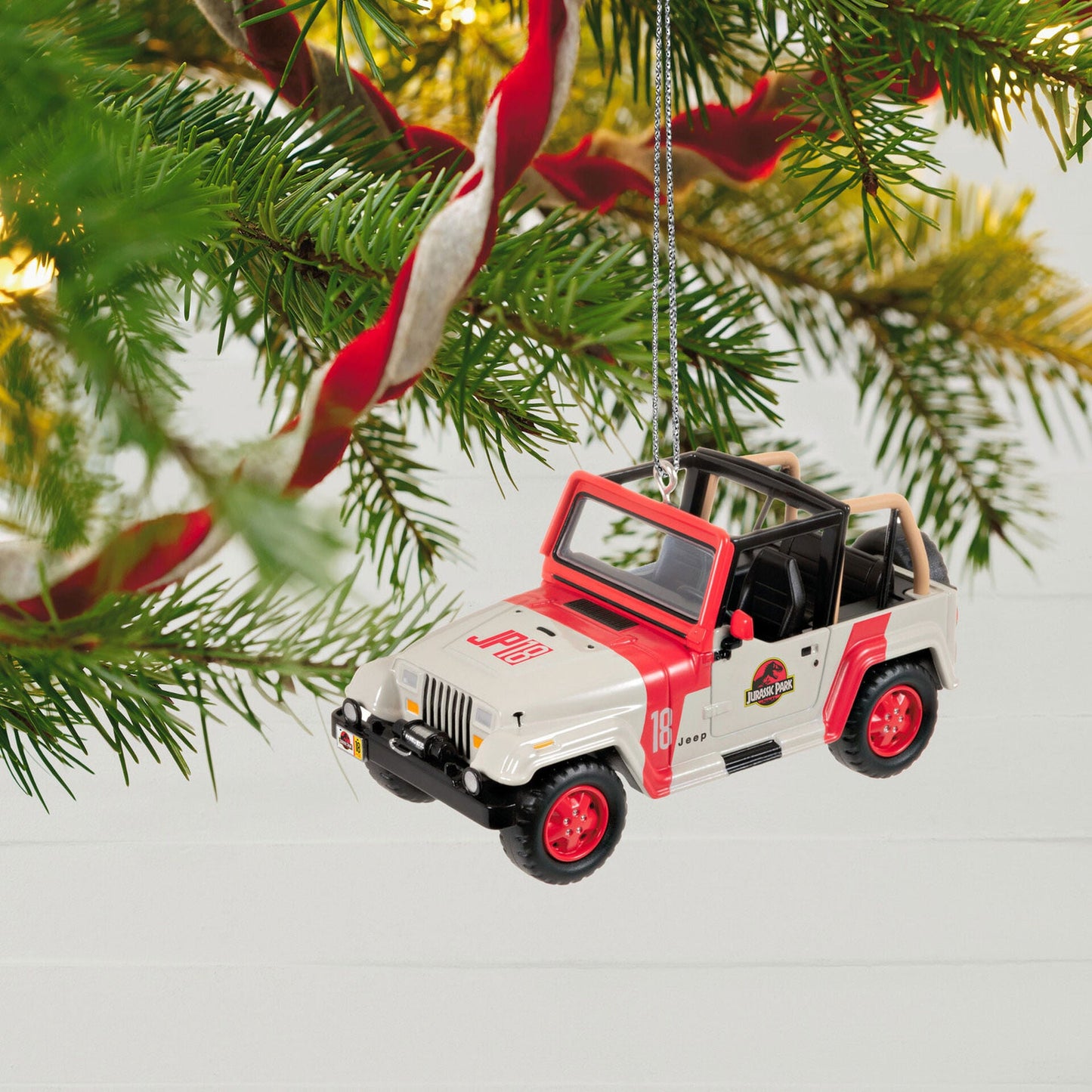 1992 Jeep Wrangler, The Car's the Star #3, Jurassic Park , 2023 Keepsake Ornament